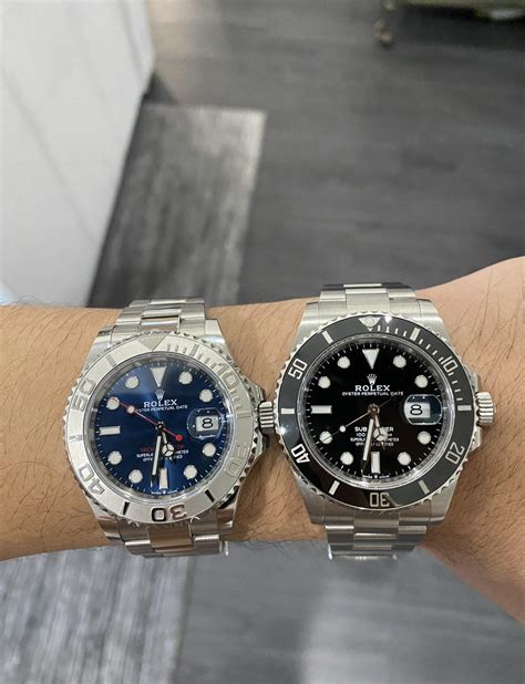 rolex submariner vs yacht master 40|Rolex yachtmaster vs submariner.